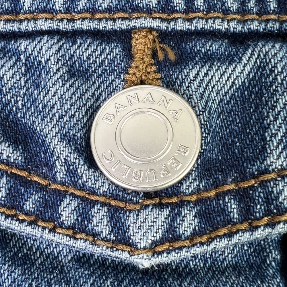 Banana Republic XSmall Denim Trucker Jean Jacket - Picture 5 of 8